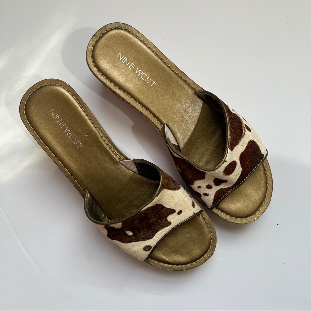 Nine West Pony Leather Mule size 8M